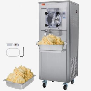 Profesionálny prístroj na zmrzlinu – stroj na tvrdú zmrzlinu, kapacita 18 l/h, jedna príchuť, kolieska, nerezový valec 6 l, LED panel, automatické predchladenie a čistenie
