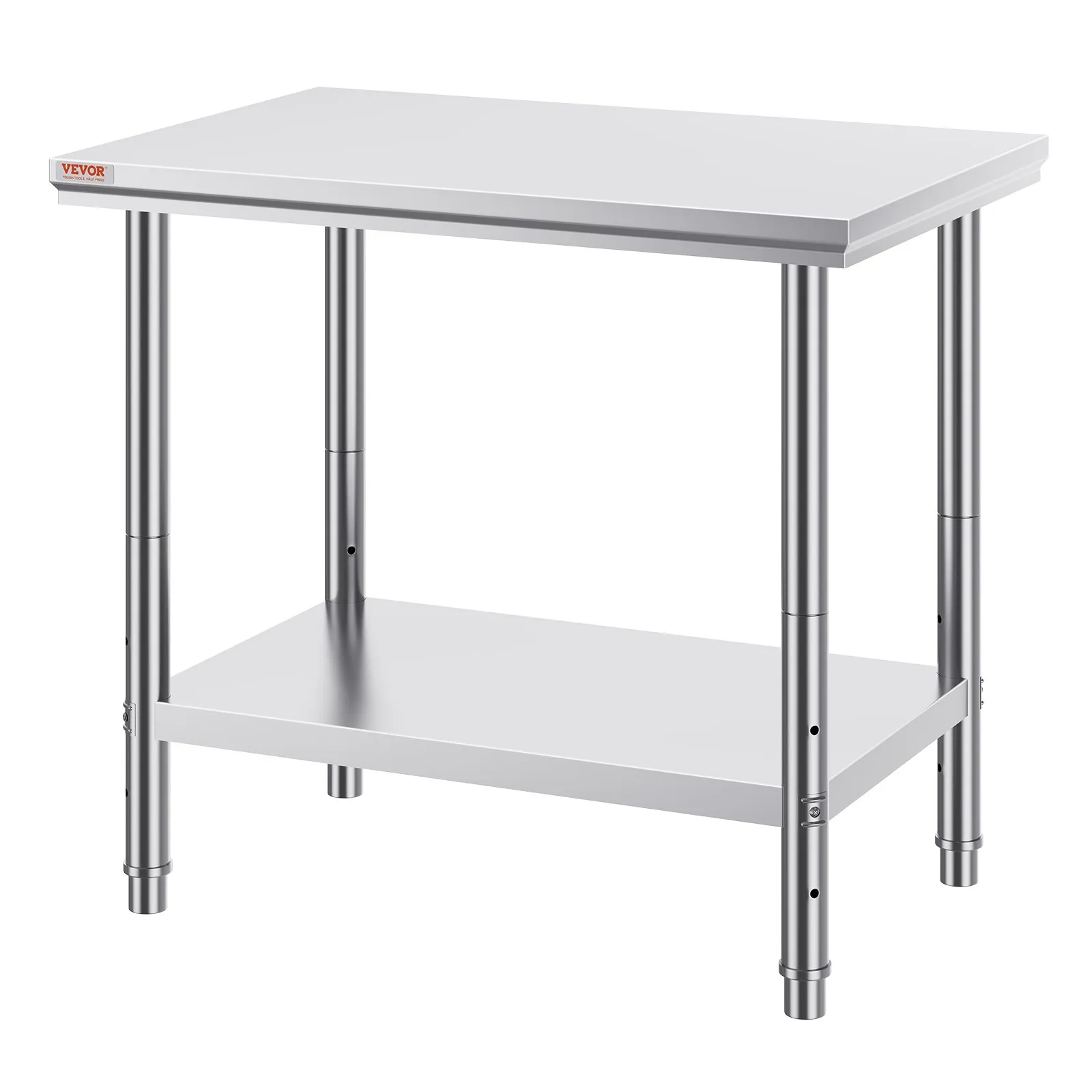 Nerezový pracovný stôl - rozmery 900 x 600 x 70 mm, na prípravu jedla, šitie, pranie, tvorenie a do garáže – Obrázok 5