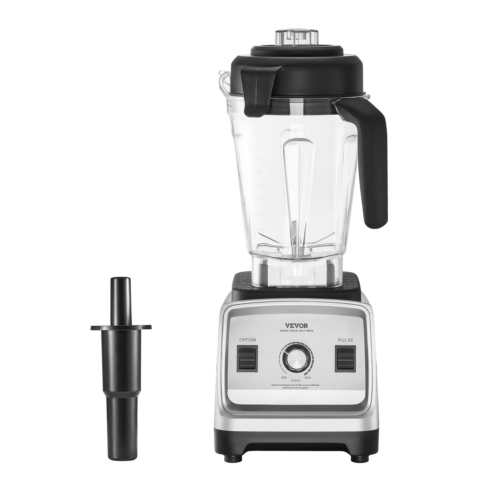 Vysokovýkonný stolový mixér – zväčšená nádoba 2.5 l, úsporný motor s príkonom 1600 W – Obrázok 4