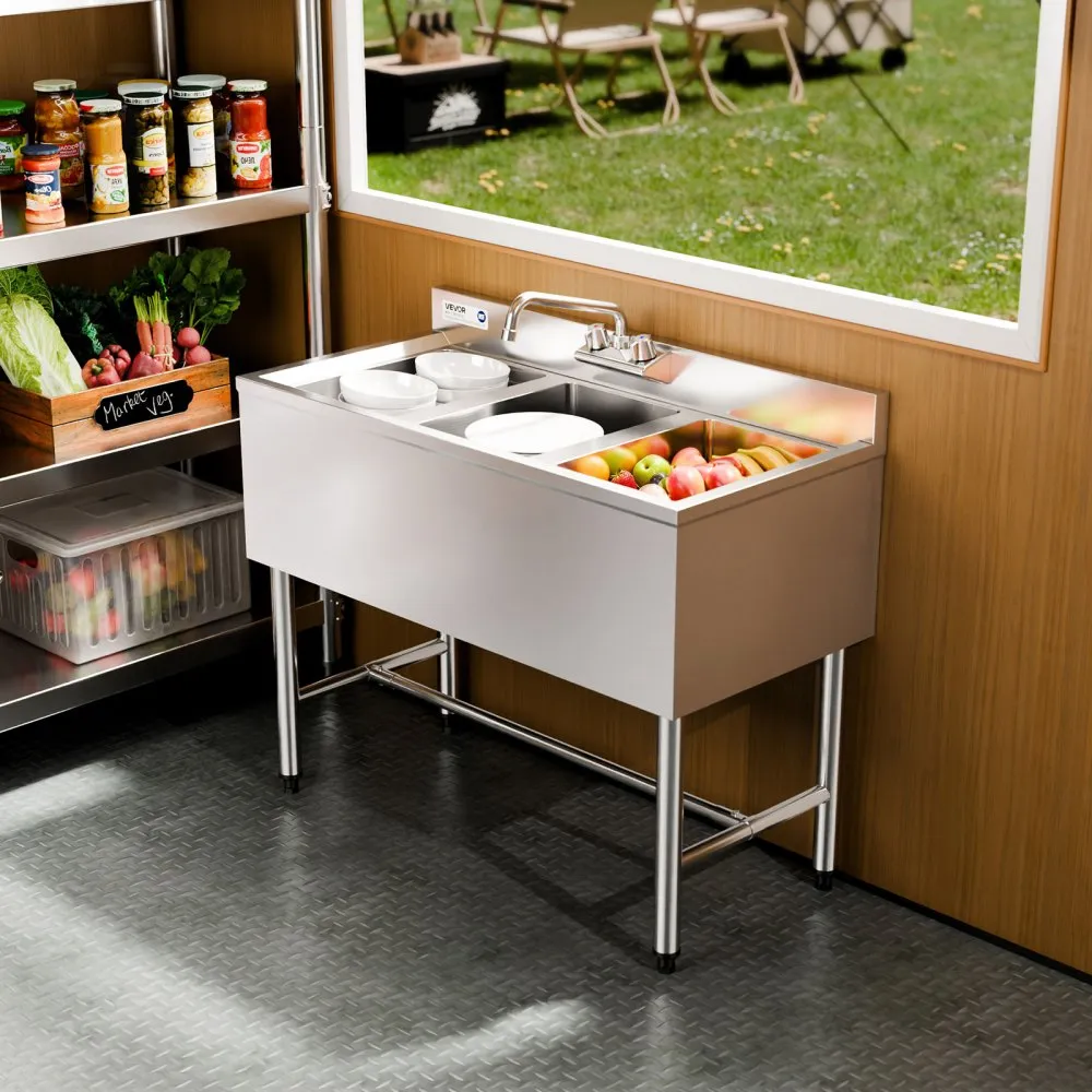 Nerezový trojdrez – s ochranou proti striekajúcej vode, rozmer 978 x 470 x 838 mm – Obrázok 5