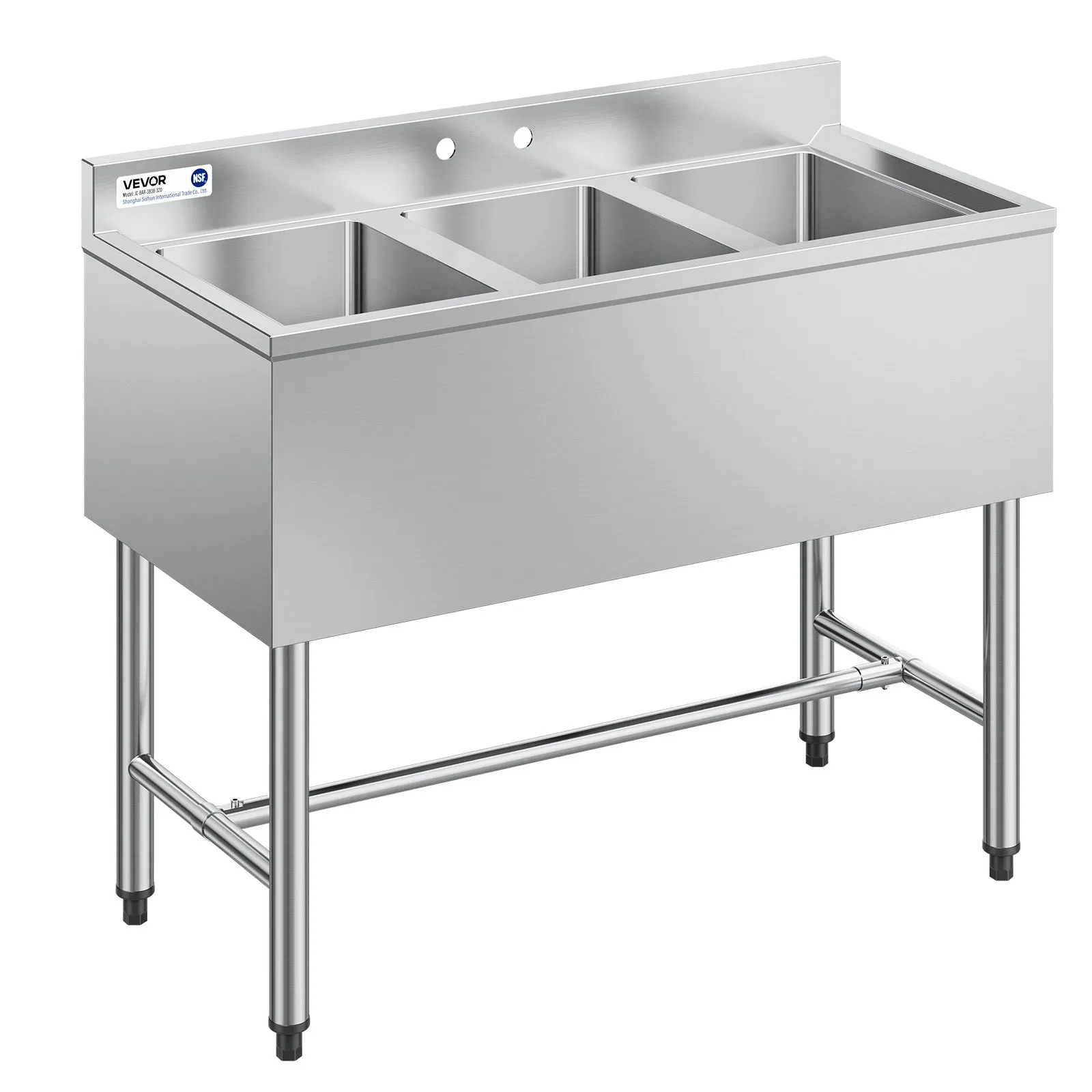 Nerezový trojdrez – s ochranou proti striekajúcej vode, rozmer 978 x 470 x 838 mm