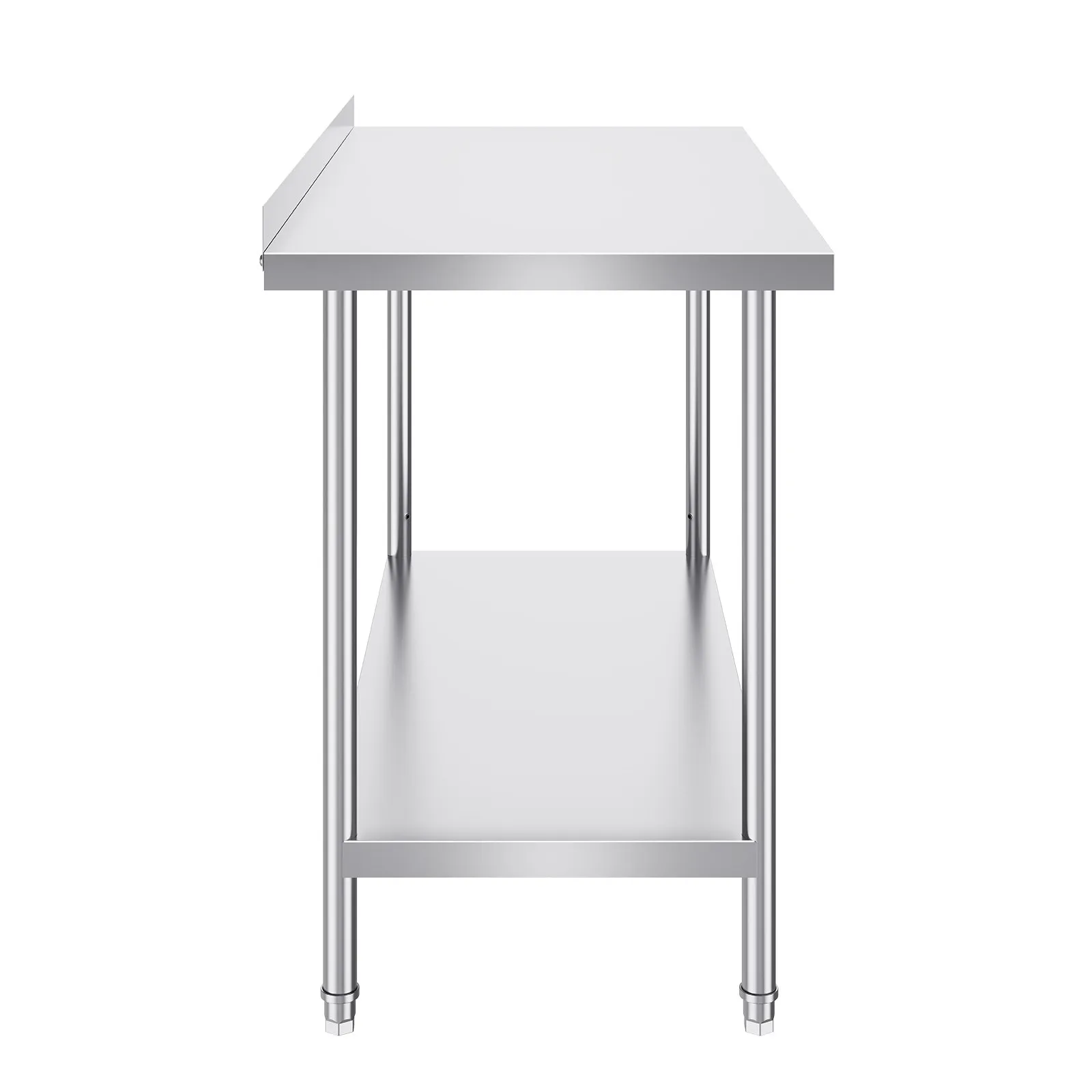 Nerezový pracovný stôl - komerčný, robustný kovový, výškovo nastaviteľný, rozmery 610 x 1219 x 914 mm, pre reštaurácie, domácnosti a hotely – Obrázok 3