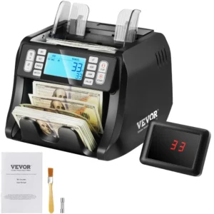Automatická počítačka bankoviek — so sčítavaním, dávkovým režimom a UV/MG/IR/DD detekciou falzifikátov