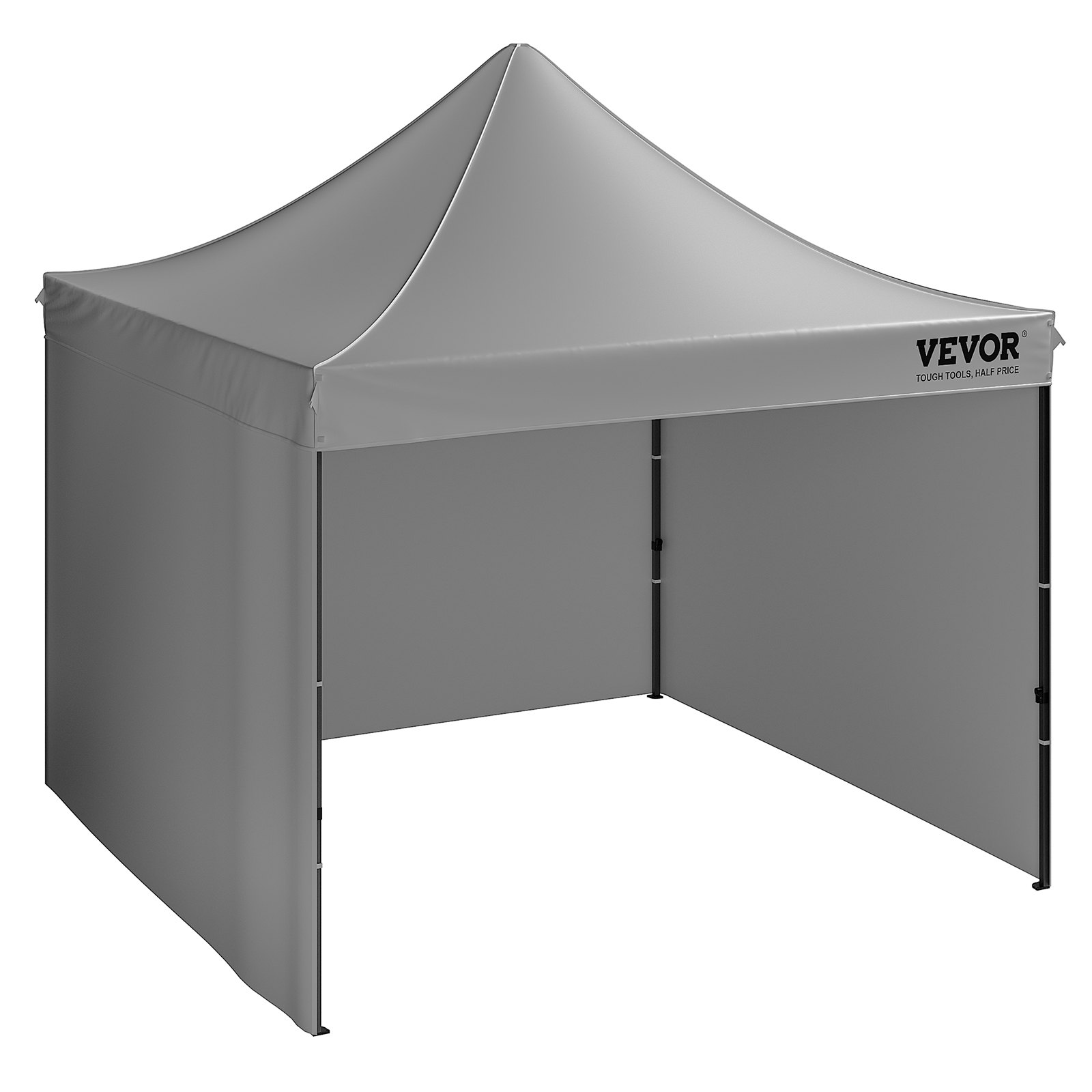 Skladací párty altánok — 3m x 3m x 320cm, 500D PU strieborná látka s úložným vreckom pre 6-8 osôb – Obrázok 4