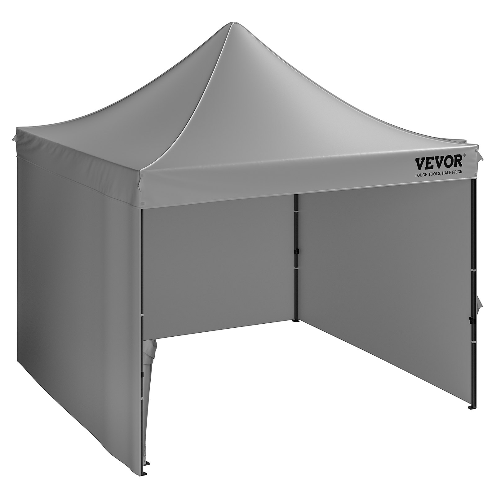 Skladací párty altánok — 3m x 3m x 320cm, 500D PU strieborná látka s úložným vreckom pre 6-8 osôb – Obrázok 3