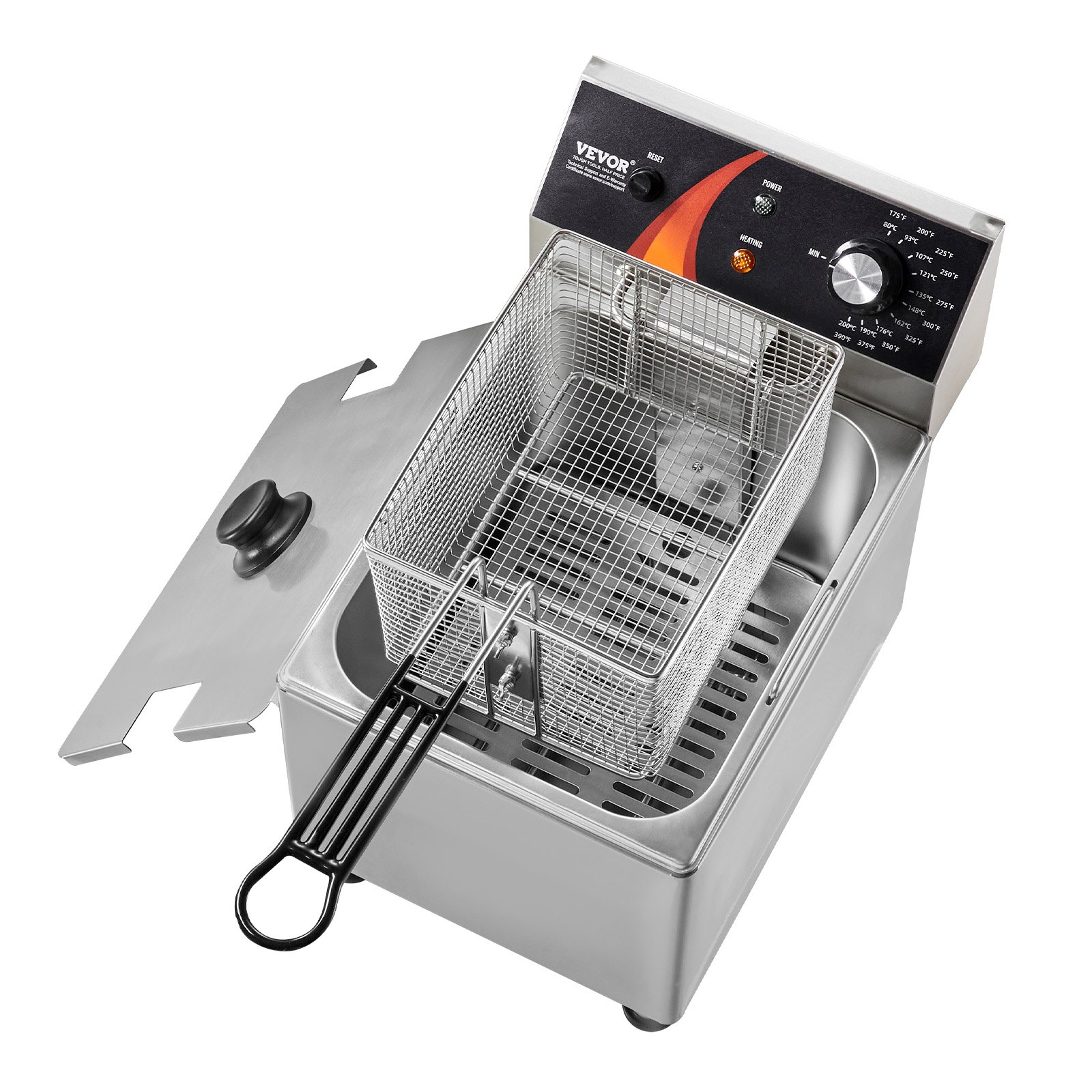 Výkonná elektrická fritéza, 3100 W, 9 l – Obrázok 4