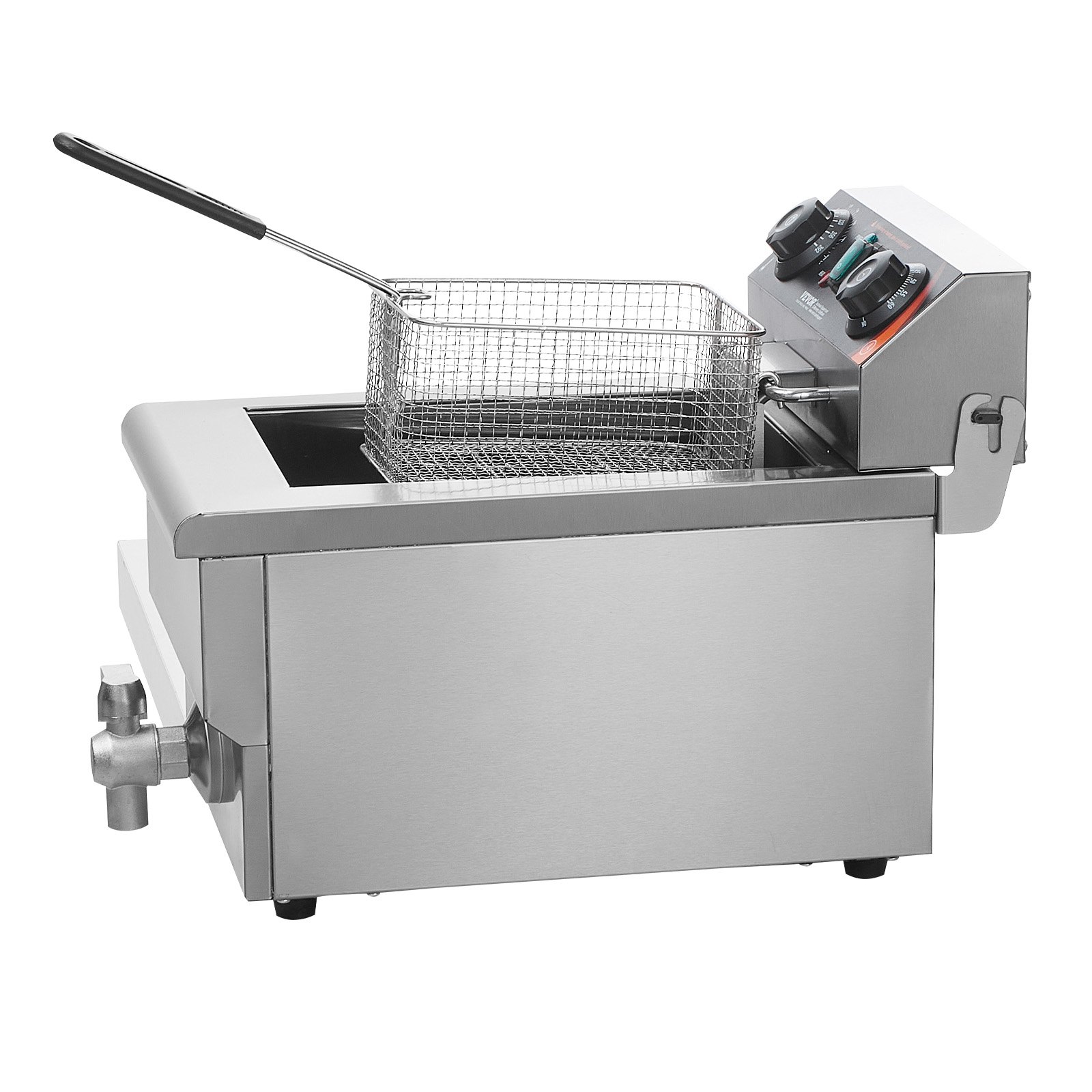 Nerezová elektrická fritéza s ventilom, 3000 W, 9 l – Obrázok 2