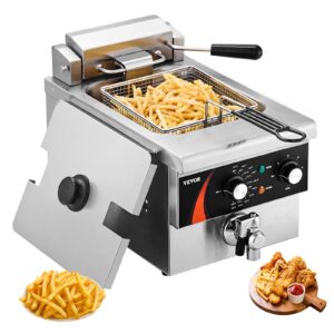 Výkonná elektrická fritéza, 3000 W, 5,9 l