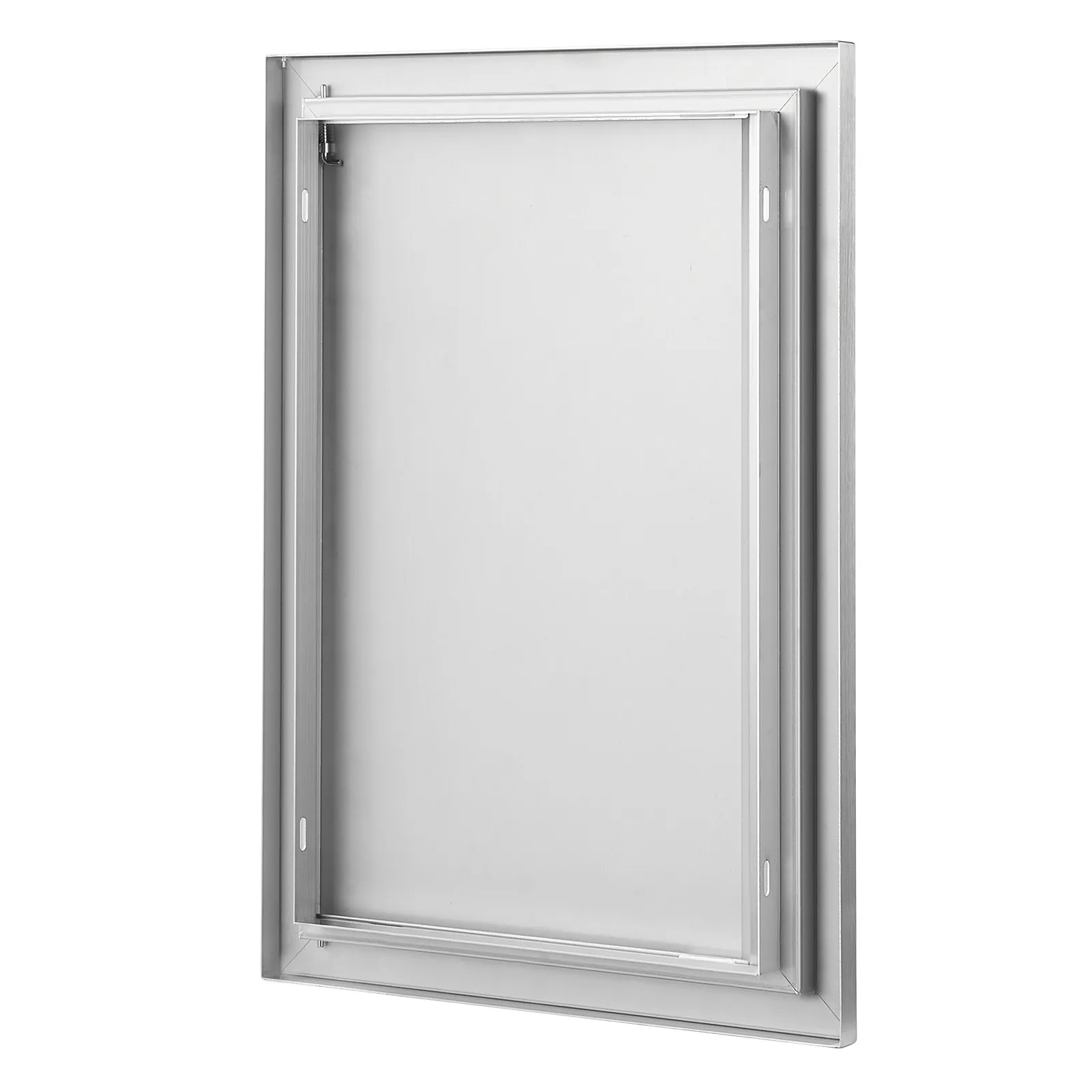 Nerezové prístupové dvierka - jednoduché, zapustené, zvislé nástenné, s výsuvnou rukoväťou, rozmery 432 x 610 mm, pre grilovací ostrovček, stanicu a vonkajšiu skrinku – Obrázok 2