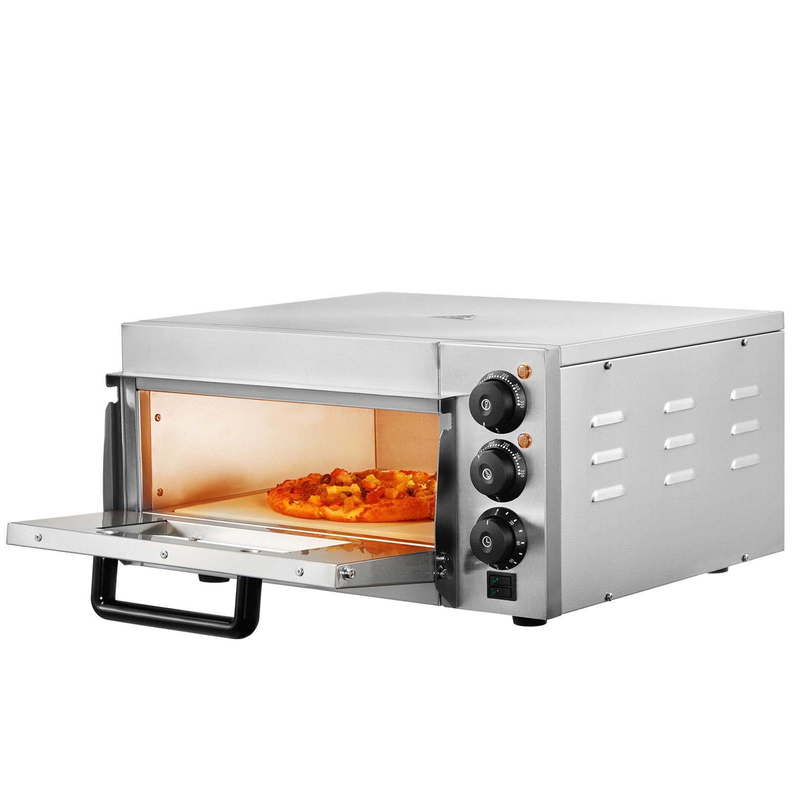 Jednokomorová elektrická pizza pec, 356 mm