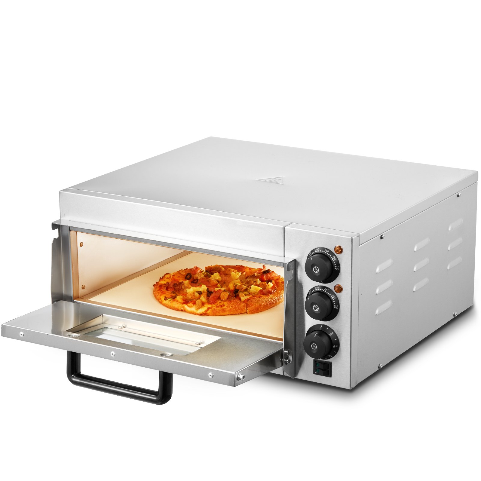 Jednokomorová elektrická pizza pec, 356 mm – Obrázok 2
