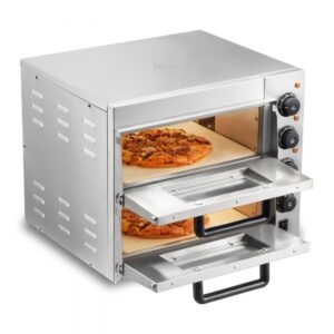 Dvojkomorová elektrická pizza pec, 356 mm