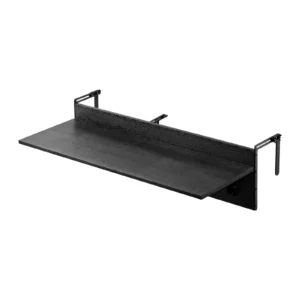 Skladací závesný balkónový stôl – na vonkajšie použitie, rozmer 1220x300 mm, nosnosť 22 kg, vhodný pre zábradlia od 2,54 do 10,92 cm, servírovací stôl na terasu a verandu