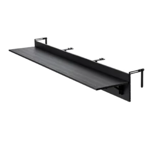 Skladací závesný balkónový stôl – na vonkajšie použitie, rozmer 1500x300 mm, nosnosť 22 kg, vhodný pre zábradlia od 2,54 do 15 cm, servírovací stôl na terasu a verandu