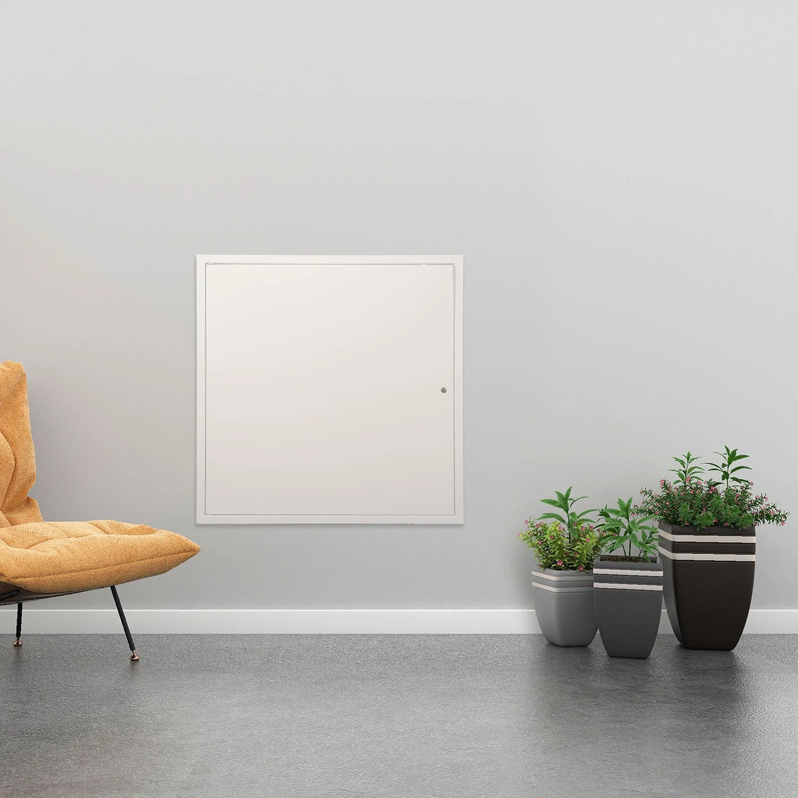 Sanitárny revízny panel - stropný, pre sadrokartónové stropy, rozmery 411 x 411 mm – Obrázok 4