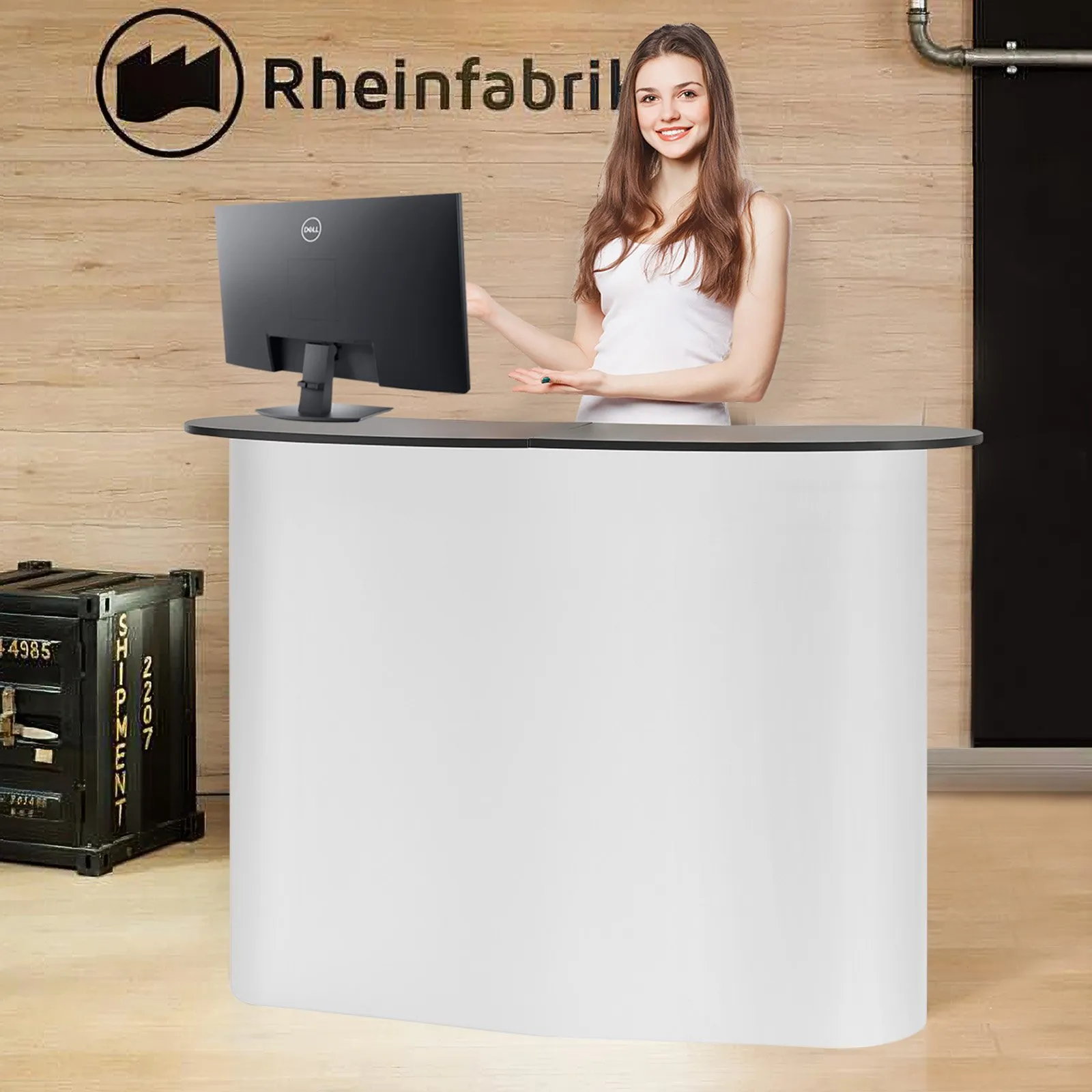 Mobilný výstavný pult — veľtržný stojan, 1300 x 465 x 950 mm – Obrázok 4