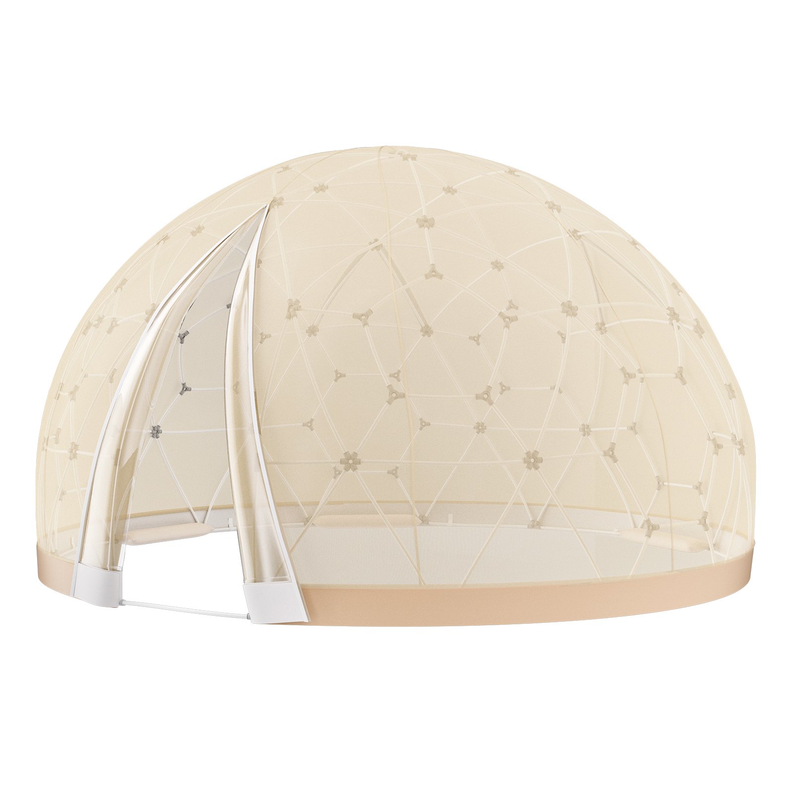 Záhradný bublinový stan Igloo — Kempingový PVC kupolový stan, dvojvrstvový, 2,9 m – Obrázok 3