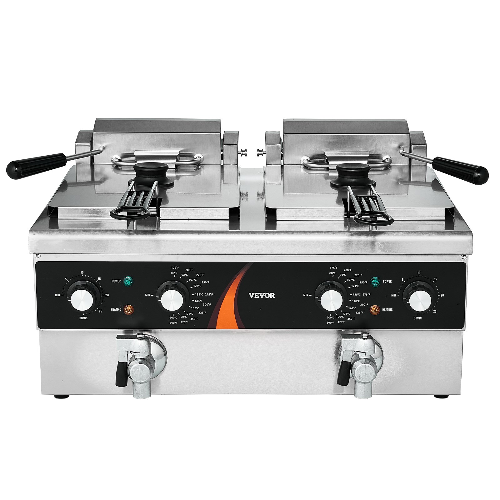 Výkonná elektrická fritéza, 3000 W x 2, 5,9 l x 2 – Obrázok 5