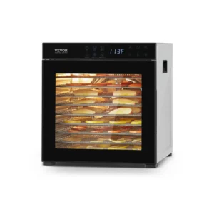Výkonná sušička potravín — 10 poschodí, nehrdzavejúca oceľ, 1 kW