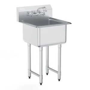 Nerezový jednodrez – rozmer 533,4 x 457 x 1041 mm, vrátane batérie