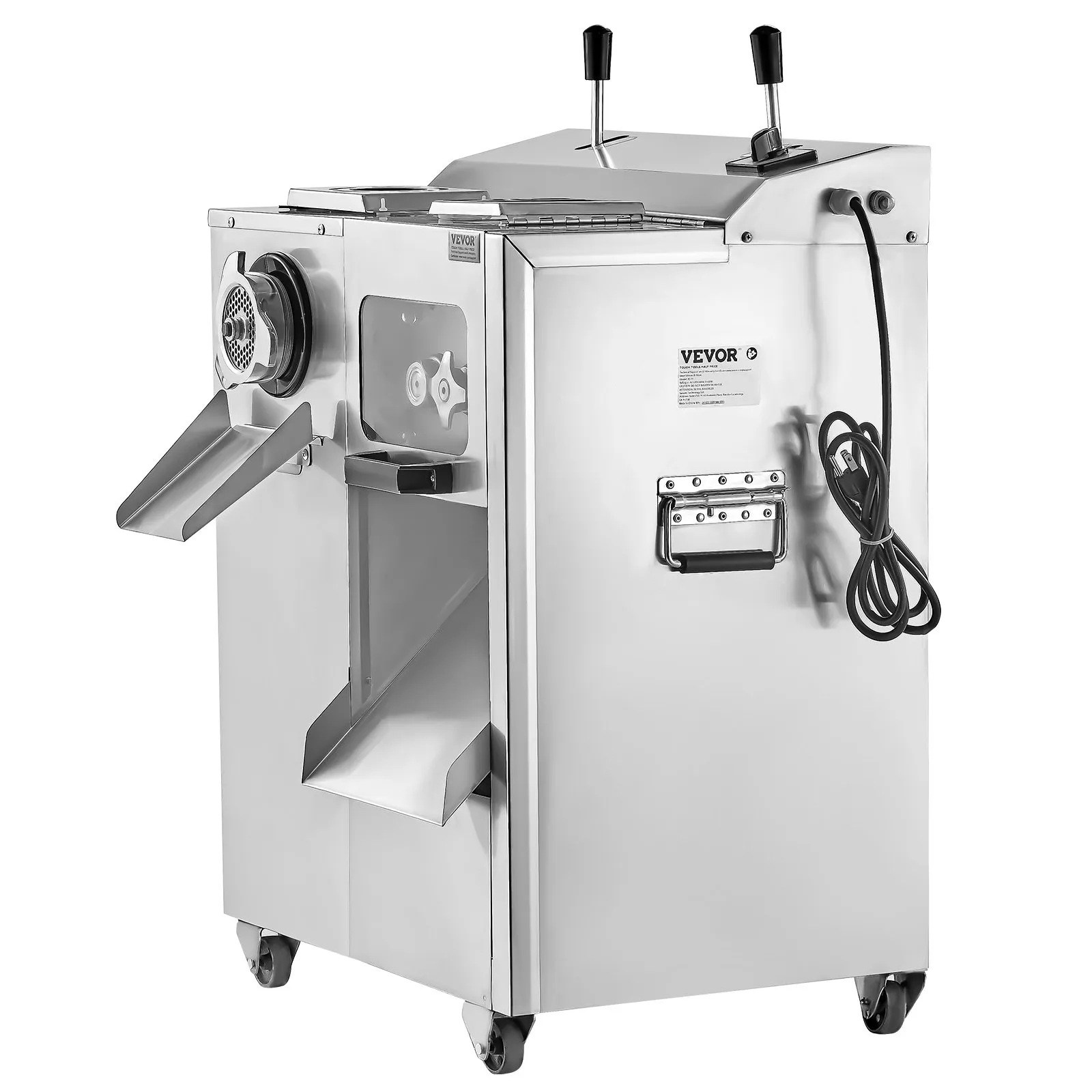 Elektrický mlynček na mäso 3v1 — plnička klobás a rezačka/kockovač, 6,35 kg/min – Obrázok 5