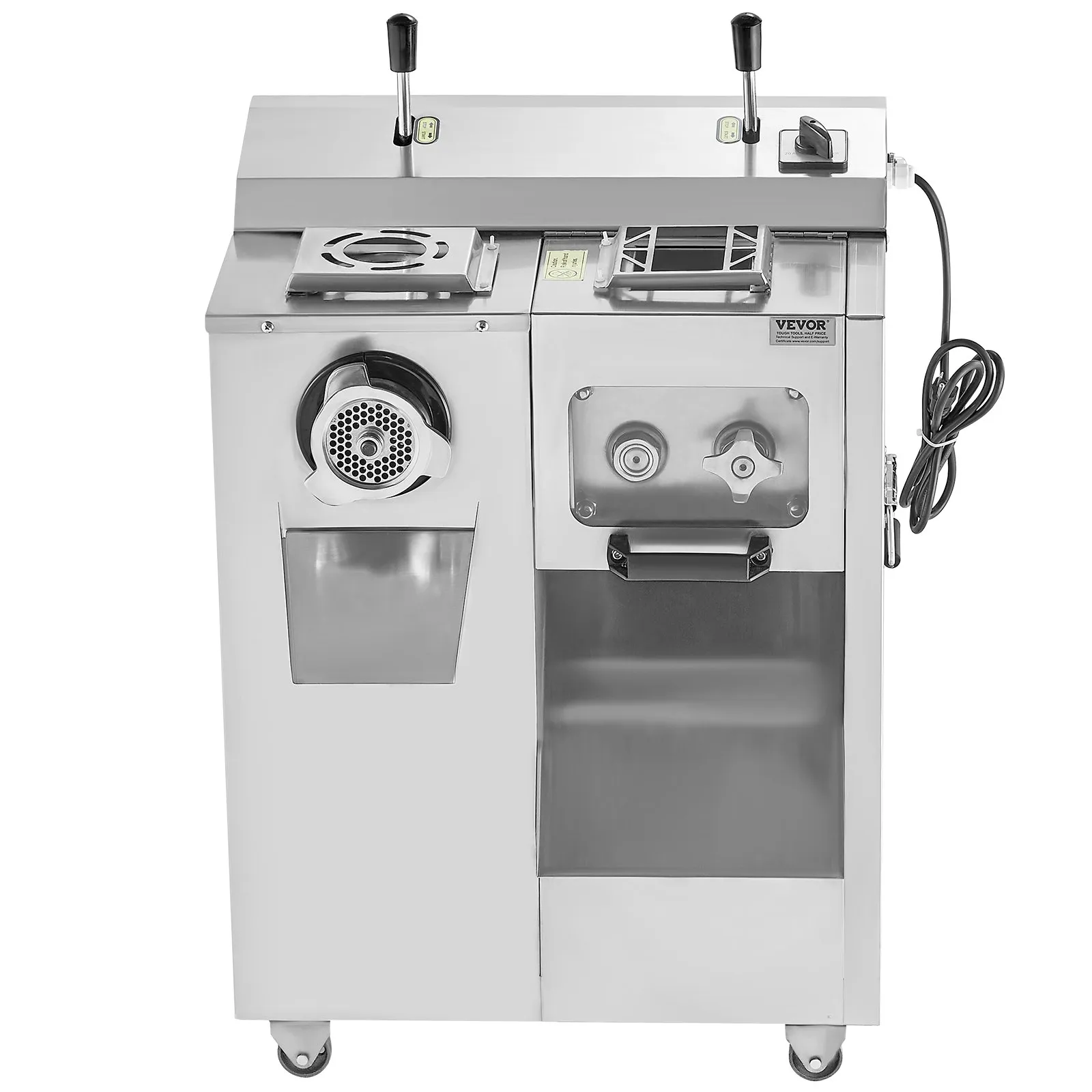 Elektrický mlynček na mäso 3v1 — plnička klobás a rezačka/kockovač, 6,35 kg/min – Obrázok 3