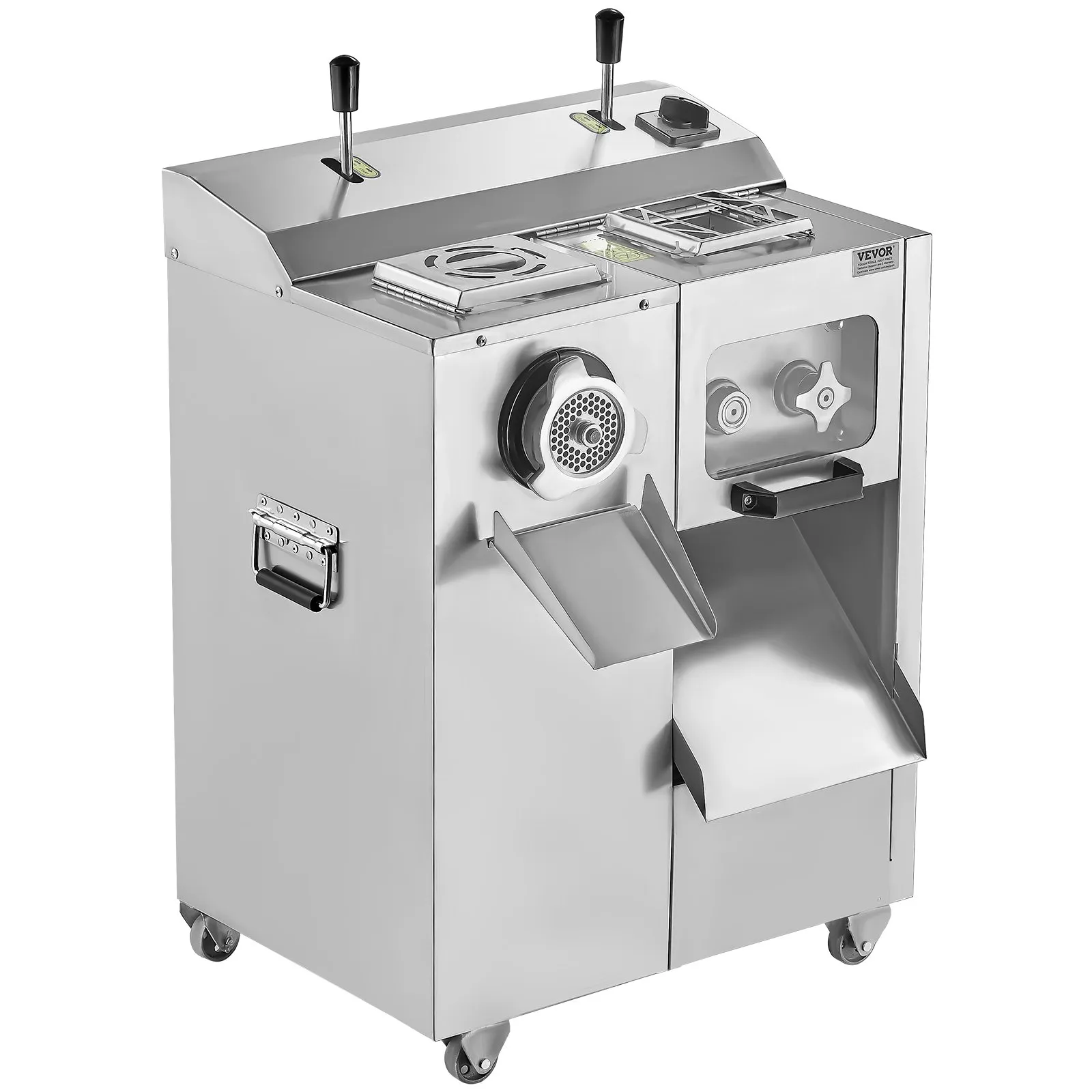Elektrický mlynček na mäso 3v1 — plnička klobás a rezačka/kockovač, 6,35 kg/min – Obrázok 6