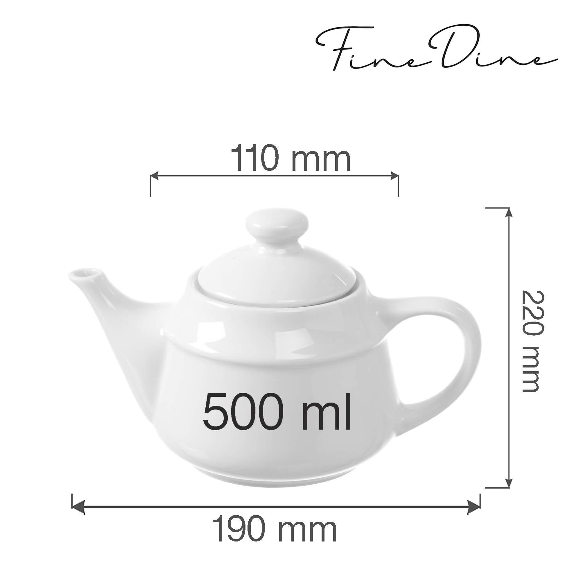 Servírovací čajník Bianco — 500 ml