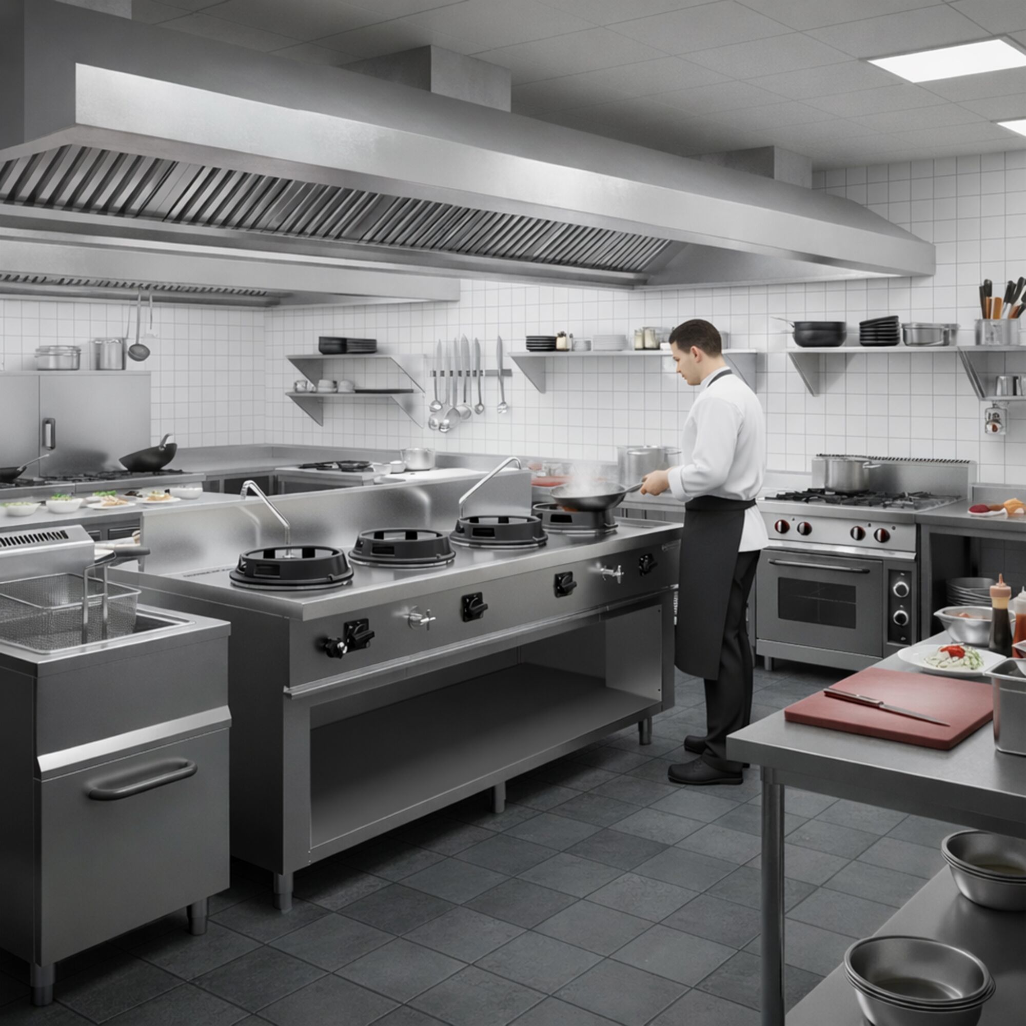 Stolová plynováwok varná doska – 60 kW, so 4 horákmi, vrátane 2 kohútikov – Obrázok 7