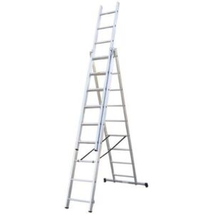 Hliníkový rebrík – DW3 Home, trojdielny, 3x6 stupňov, max. 150 kg