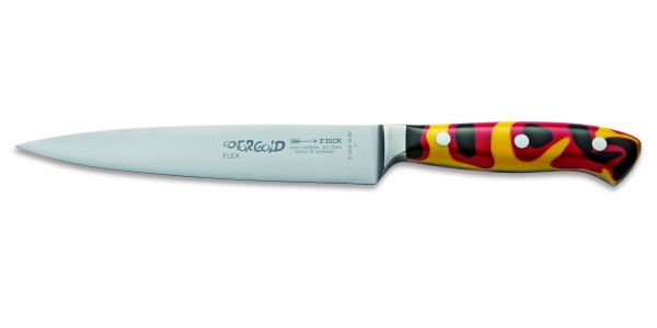 Profesionálny filetovací nôž – Dick, séria Go For Gold, ohybný (flexi), dĺžka 18 cm