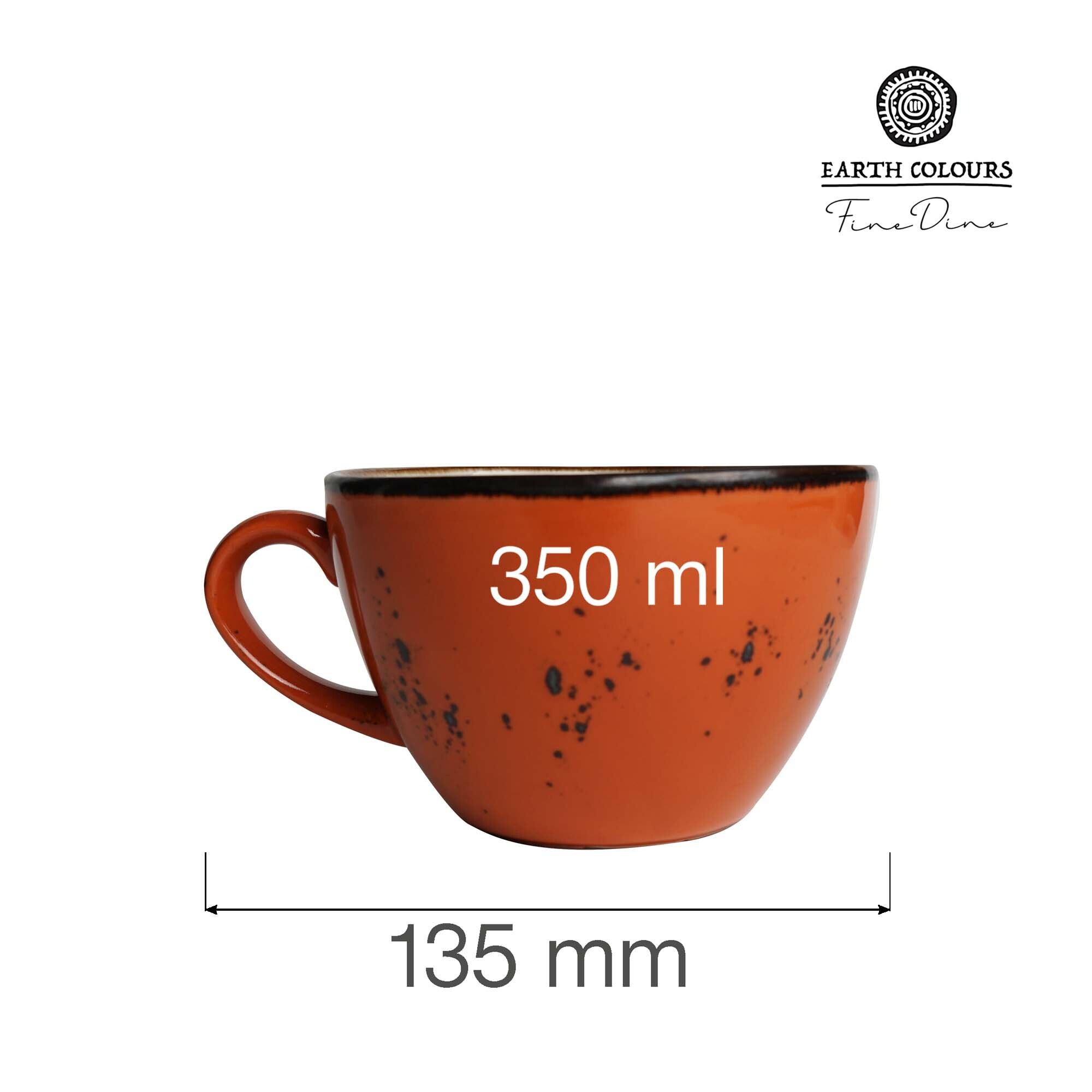 Elegantná šálka na cappuccino Dahlia, 350 ml