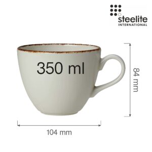 Porcelánová šálka na cappuccino Dapple Brown, 350 ml, 1 ks