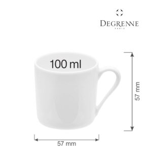 Porcelánová šálka na espresso Collection L Fragment Blanc, 100 ml, 1 ks