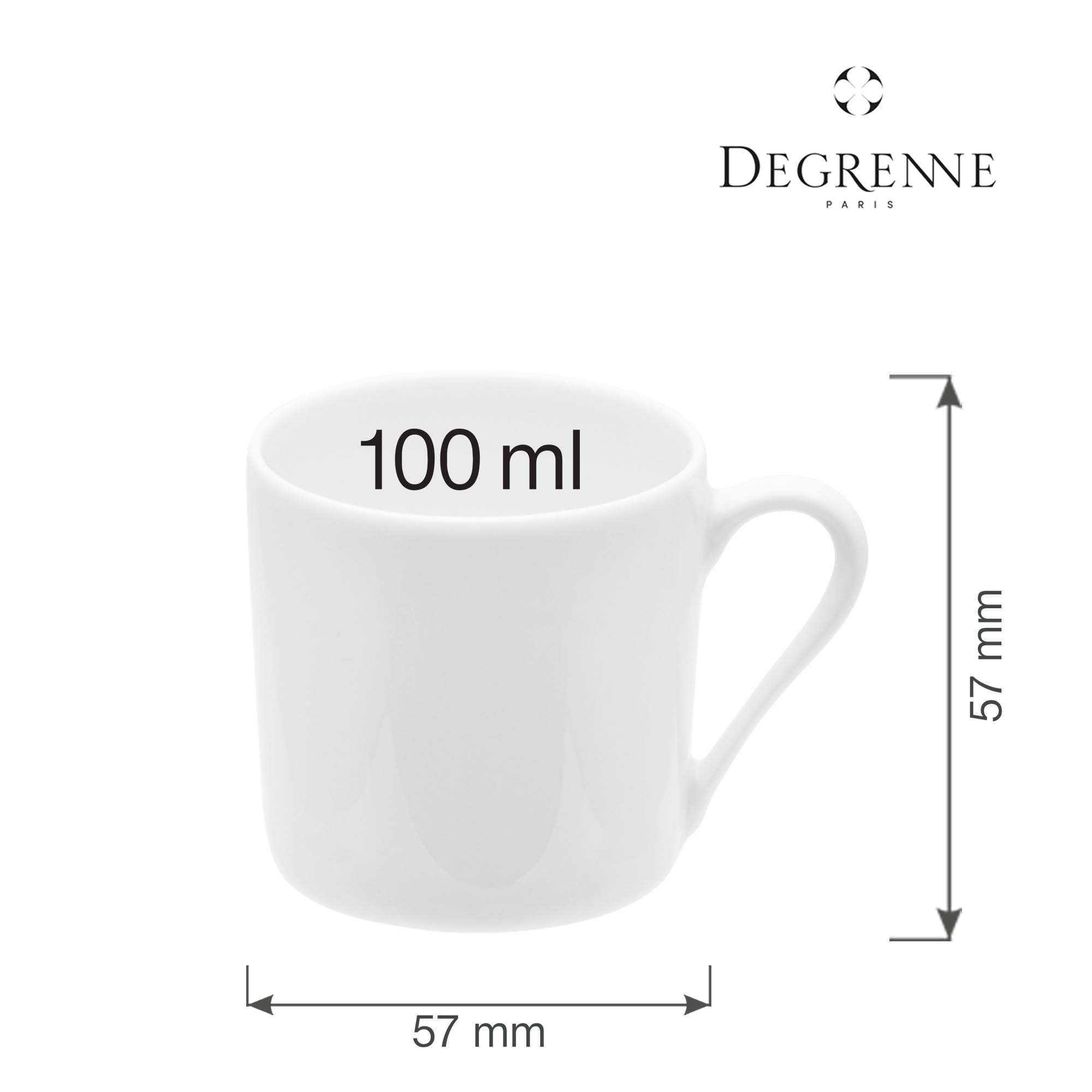 Porcelánová šálka na espresso Collection L Fragment Blanc, 100 ml, 1 ks