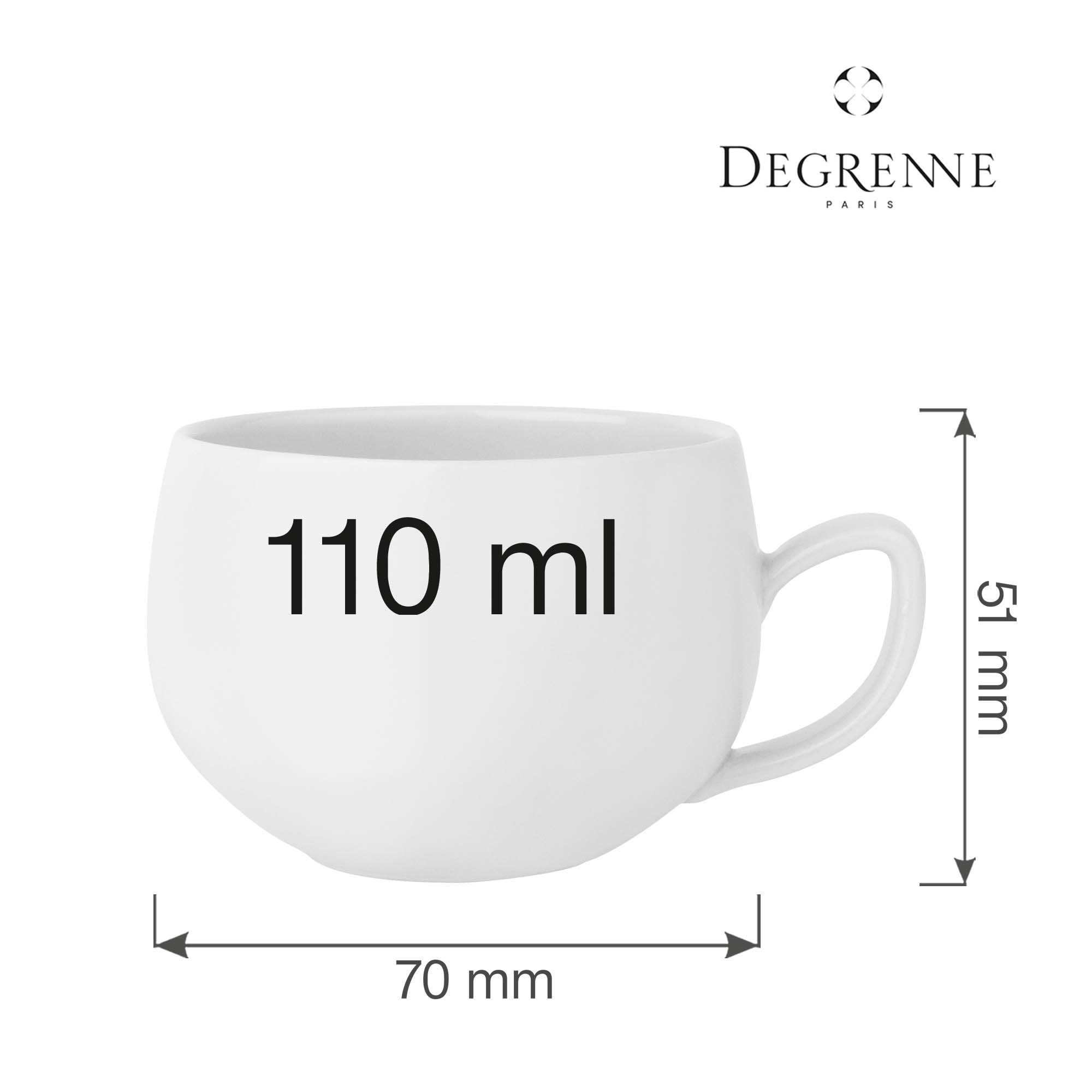 Porcelánová šálka na espresso Salam The Blanc, 110 ml, 1 ks
