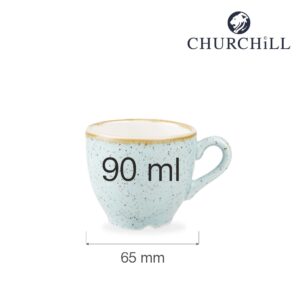 Drobná šálka na espresso Stonecast Duck Egg Blue, 90 ml, 1 ks