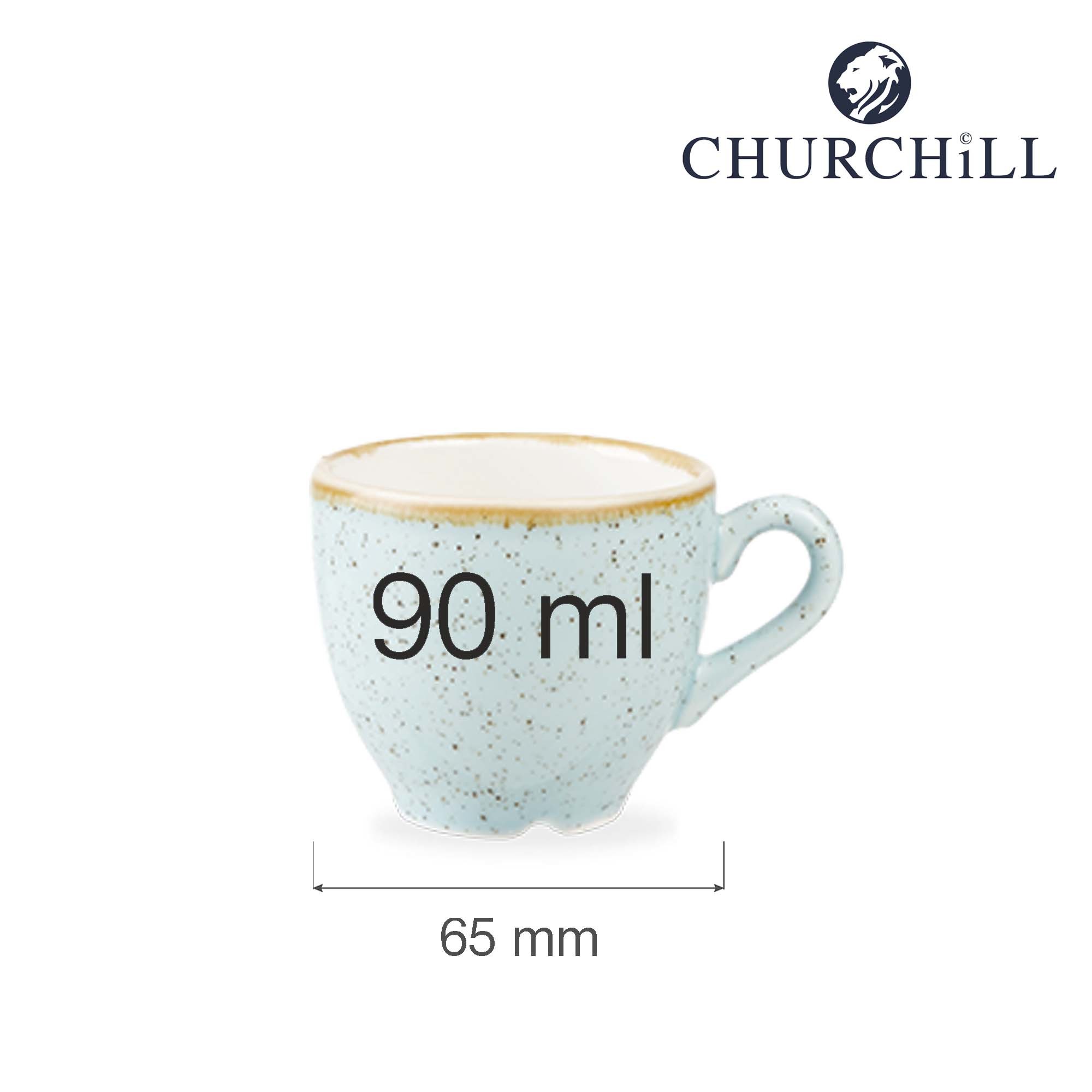 Drobná šálka na espresso Stonecast Duck Egg Blue, 90 ml, 1 ks