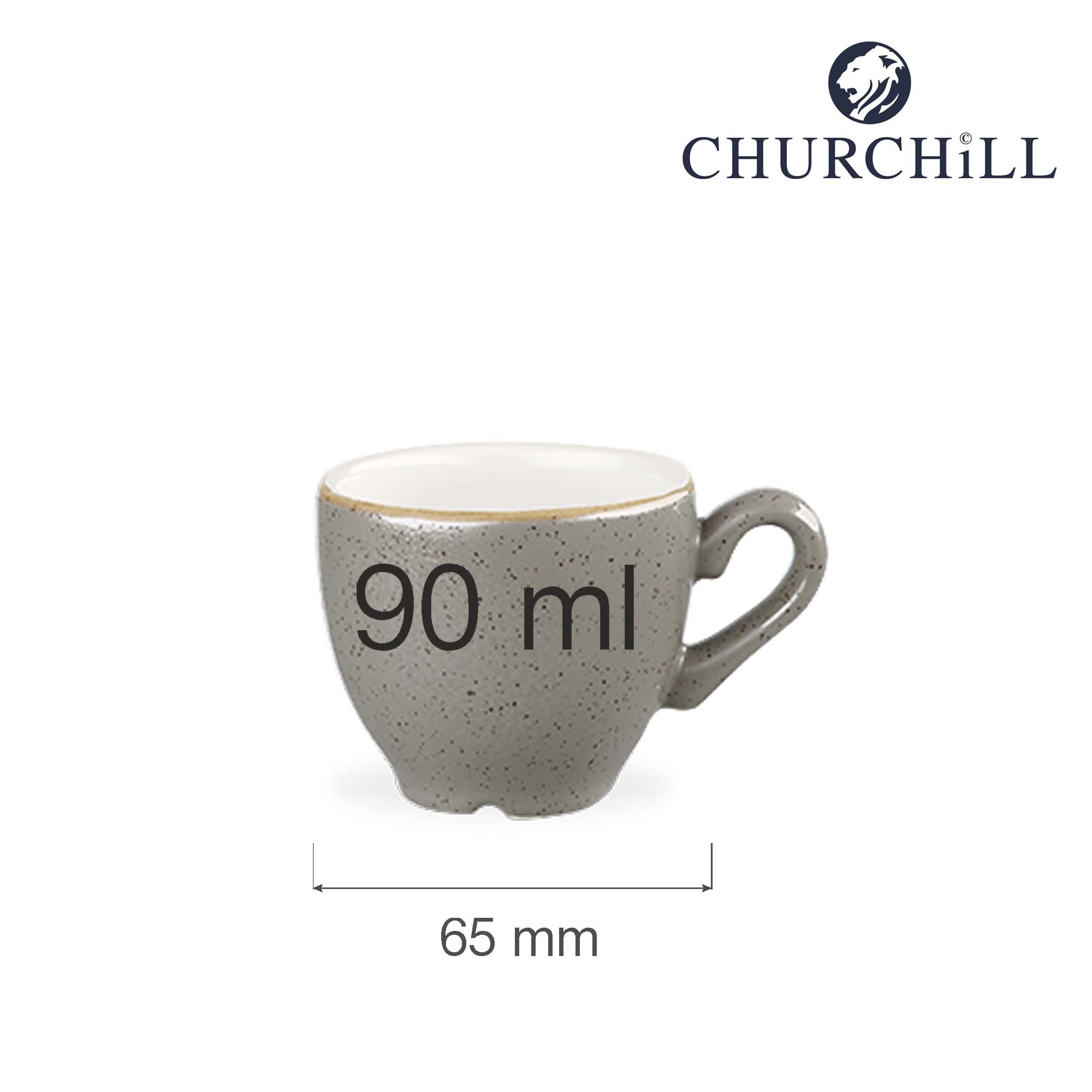 Drobná šálka na espresso Stonecast Peppercorn Grey, 90 ml, 1 ks