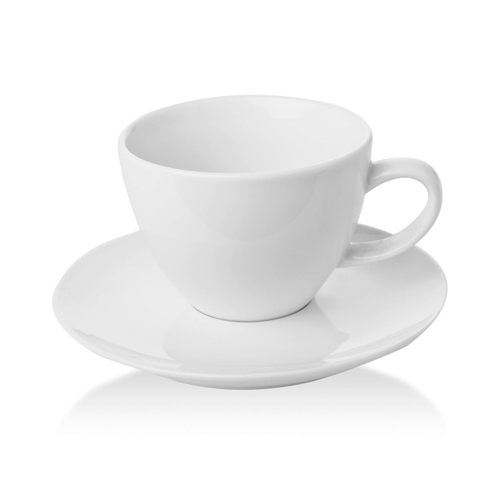 Jemná šálka s podšálkou Bianco — 70 ml – Obrázok 2