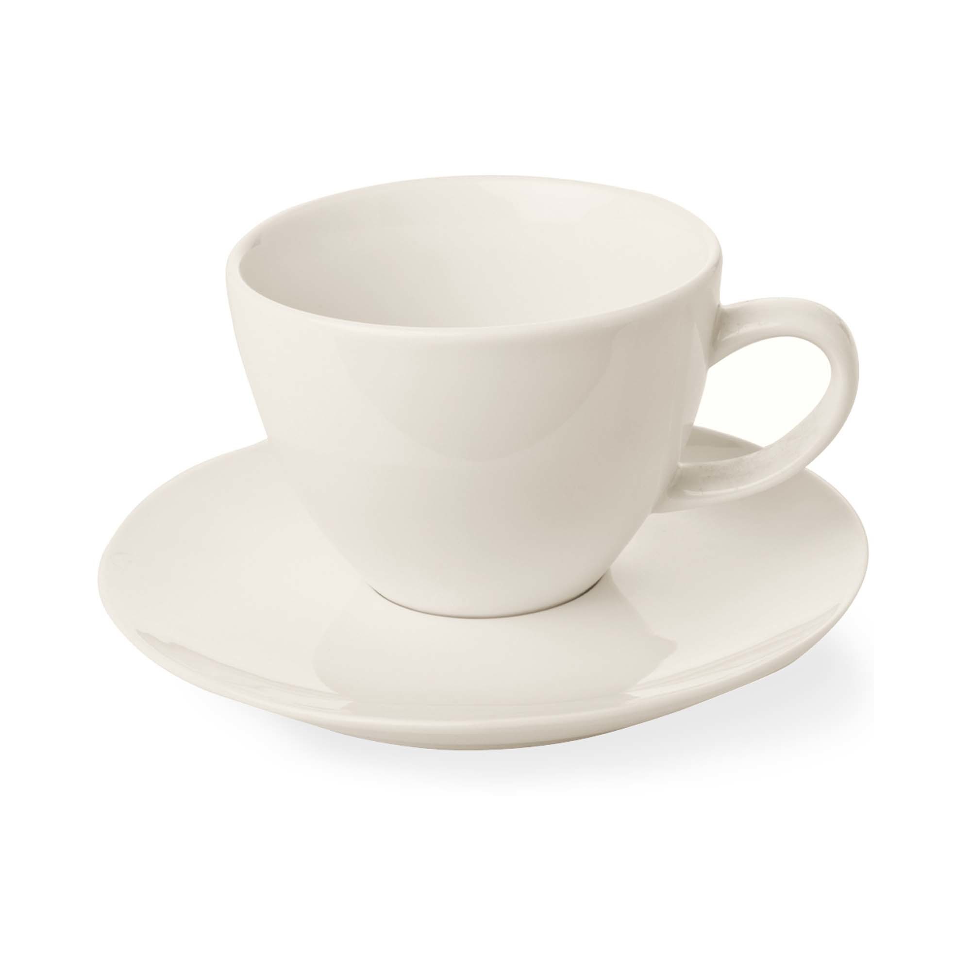 Porcelánová šálka s podšálkou Crema — na kávu a čaj, 230 ml – Obrázok 2