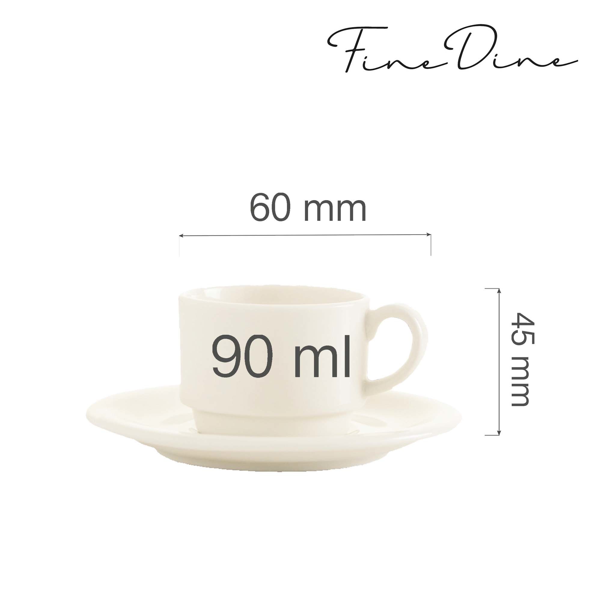 Stohovateľná šálka na espresso Crema — 90 ml