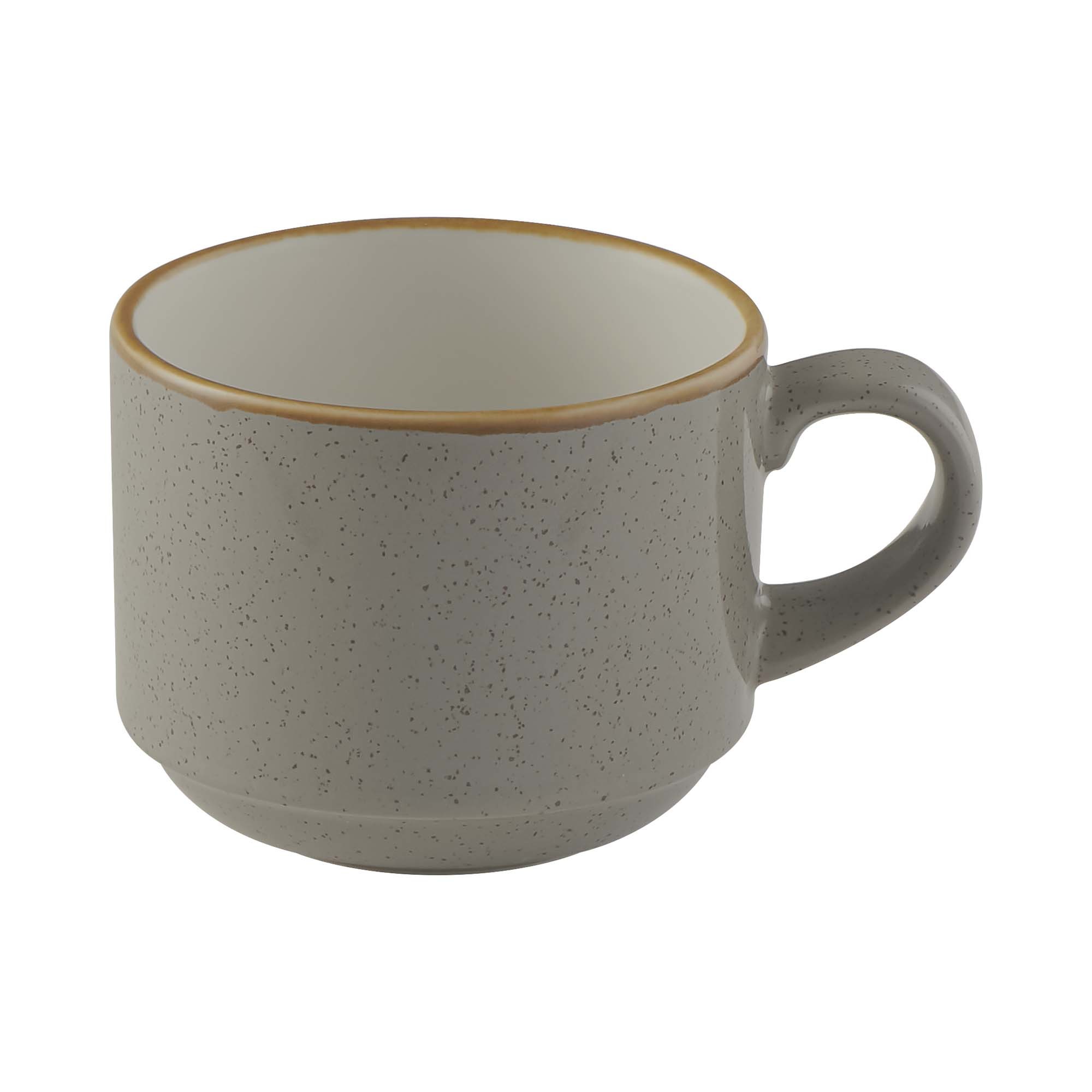 Stohovateľný hrnček na kávu Stonecast Grey, 220 ml, 1 ks – Obrázok 2