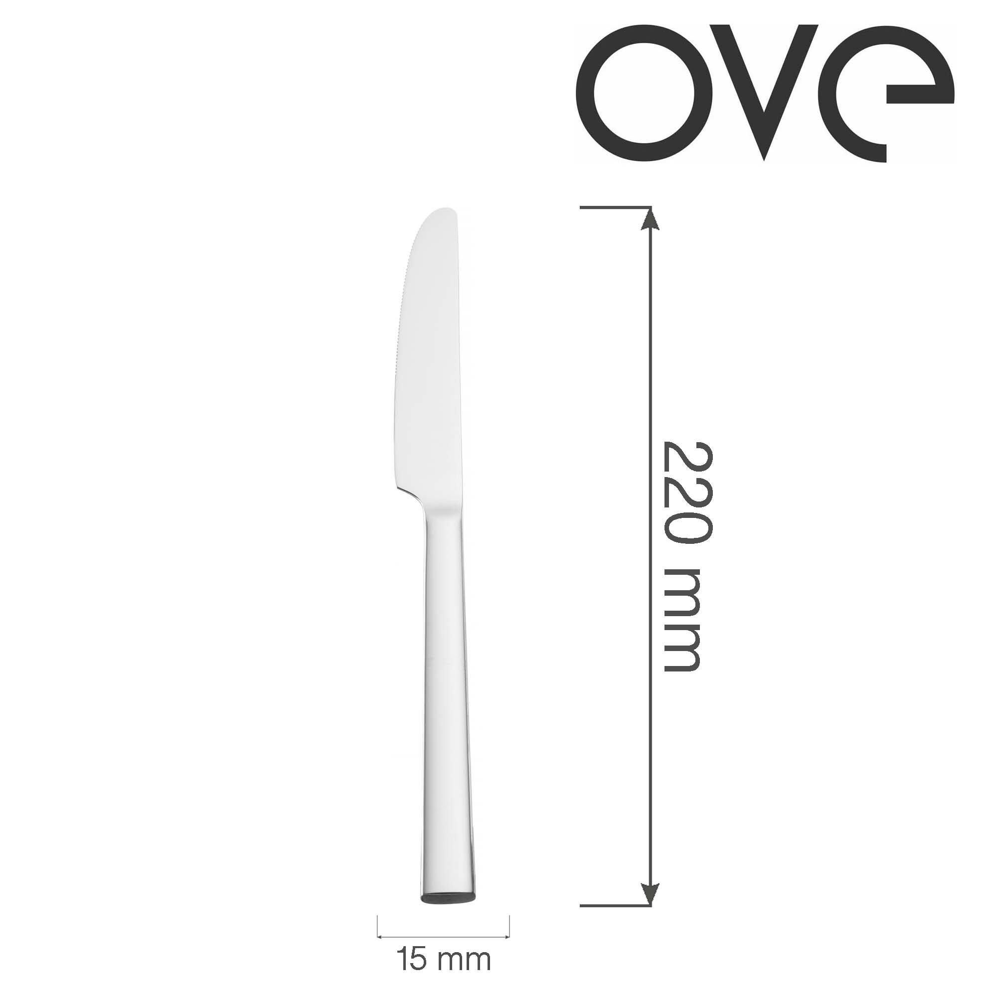 Nerezový stolový nôž Garda, OVE, 220 mm, 1 ks