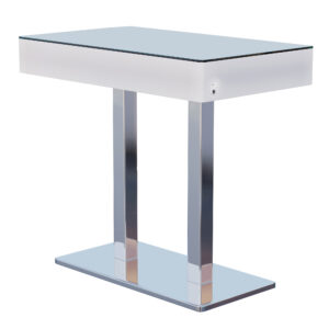 Svietiaci LED barový stôl – COOZY, rozmer 120 x 70 x 115 cm, RGB podsvietenie, akumulátorový, obdĺžnikový