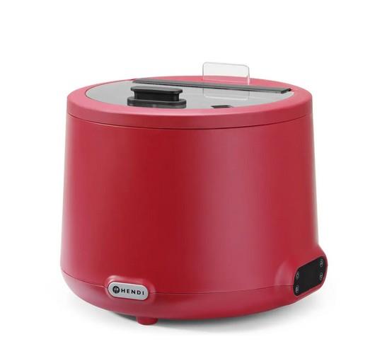 Elektrická kanvica – na polievku, dizajn Robert Bronwasser, objem 8 l, príkon 500 W, napájanie 220-240 V, rozmer 365 x 325 mm, červená