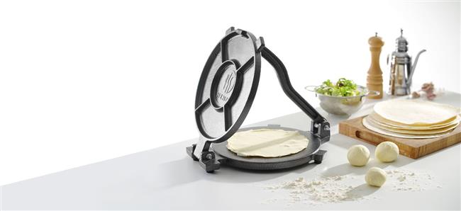 Liatinový lis – na tortily, rozmer 350 x 265 x 170 mm – Obrázok 2