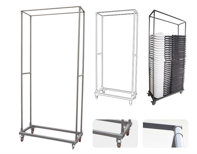 Prepravný vozík – na stoličky, AmerBox, rozmer 1140 x 492 x 1895 mm – Obrázok 2