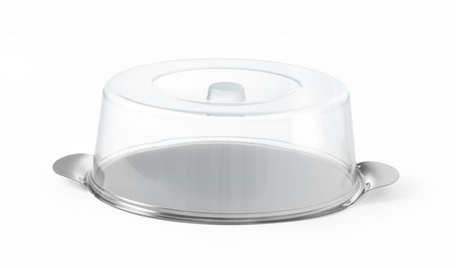Okrúhla tácka – s transparentným krytom, rozmer ⌀300 x 110 mm
