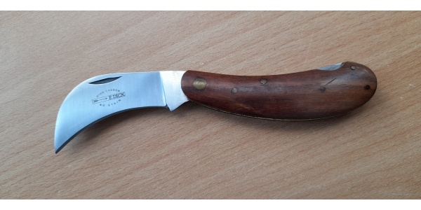 Vreckový zatvárací nôž – kožené puzdro, dĺžka čepele 65 mm – Obrázok 3
